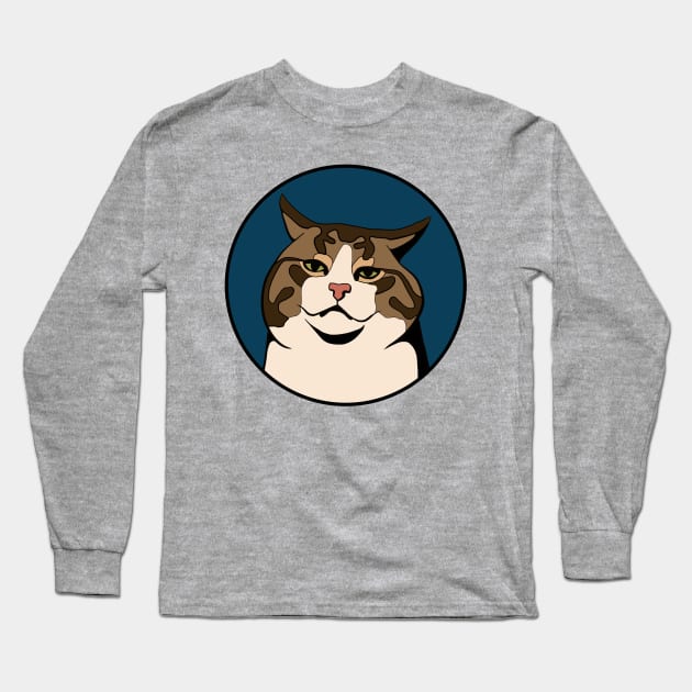 Disappointed Cat - Funny Animal Design Long Sleeve T-Shirt by Animals in Design